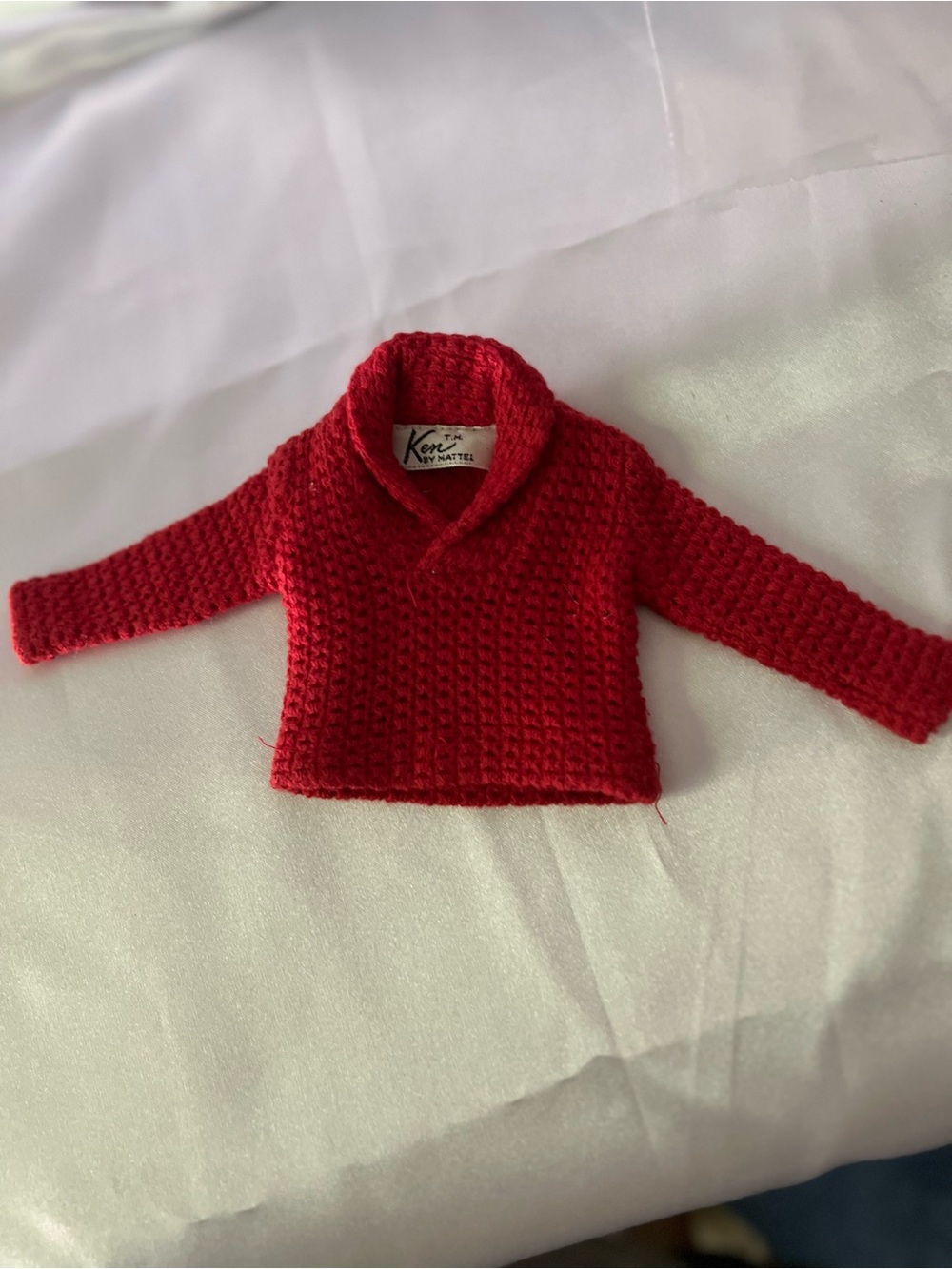 Mattel Vintage Ken 1962 Red Knit Sweater